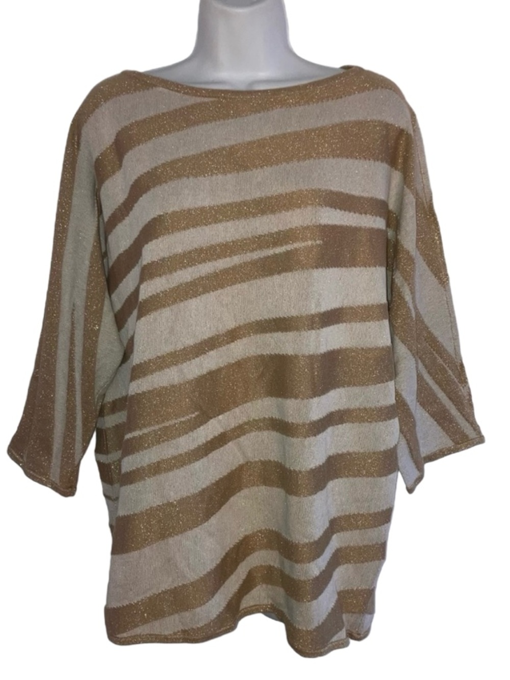 Jones New York Cream Gold Lightweight Dolman Sleeve Sweater L*